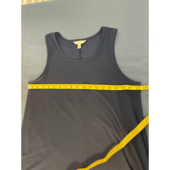 Time and Tru Casual Sleeveless Crewneck Flare Midi Dress Navy Blue L(12-14) - Picture 7 of 8